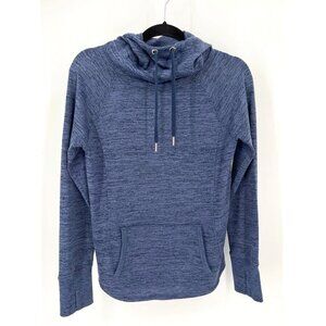 Athleta Techie Sweat Cowl Neck Hoodie XXS  Long Sleeve, Front Pocket, Thumb Hole